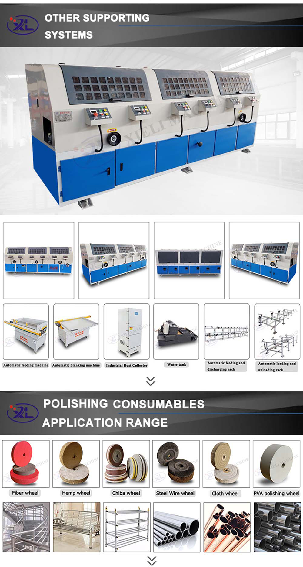 custom pipe buffing machine