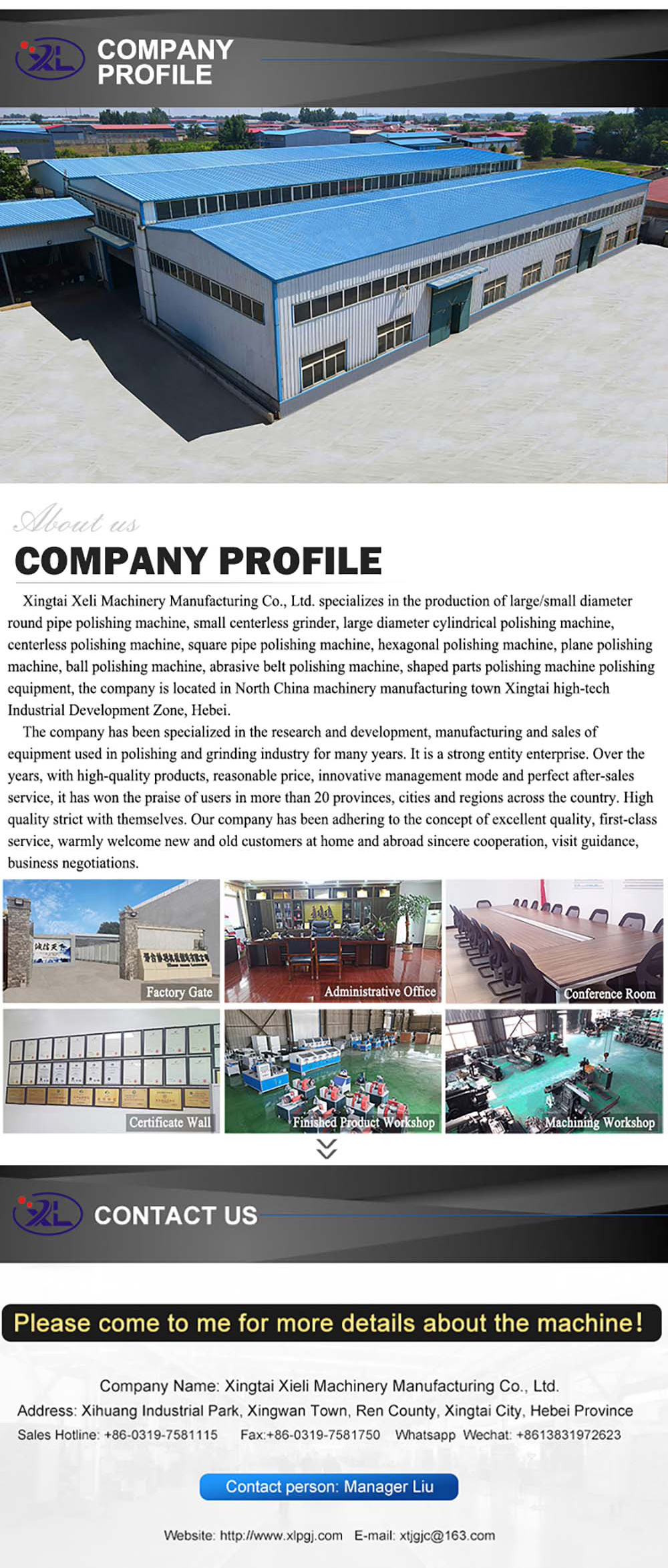 china square tube grinding machine