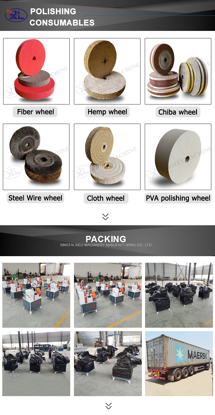 custom stainless steel pipe polishing machine