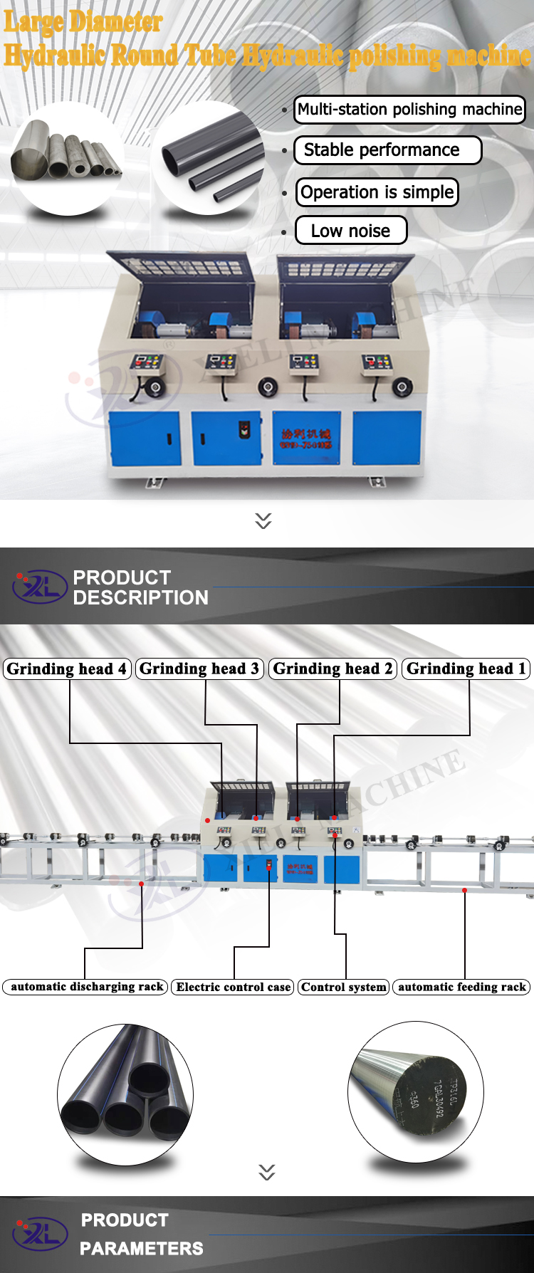 oem steel pipe internal grinding machine
